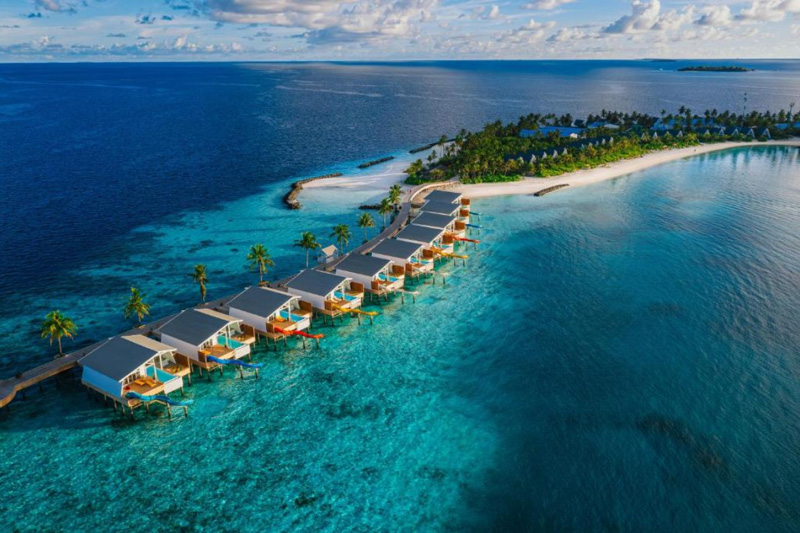 maldives hotel with private pool and slide