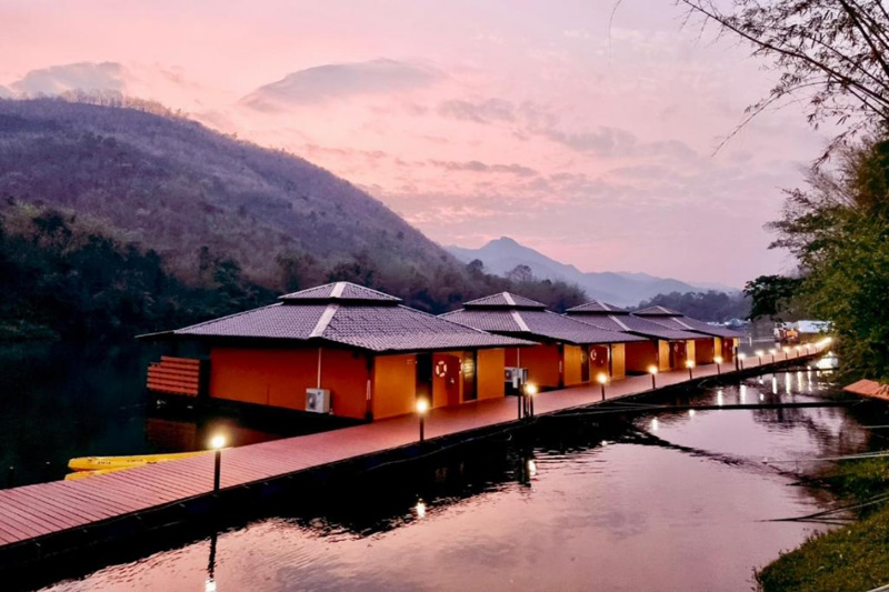 kanchanaburi floating villas