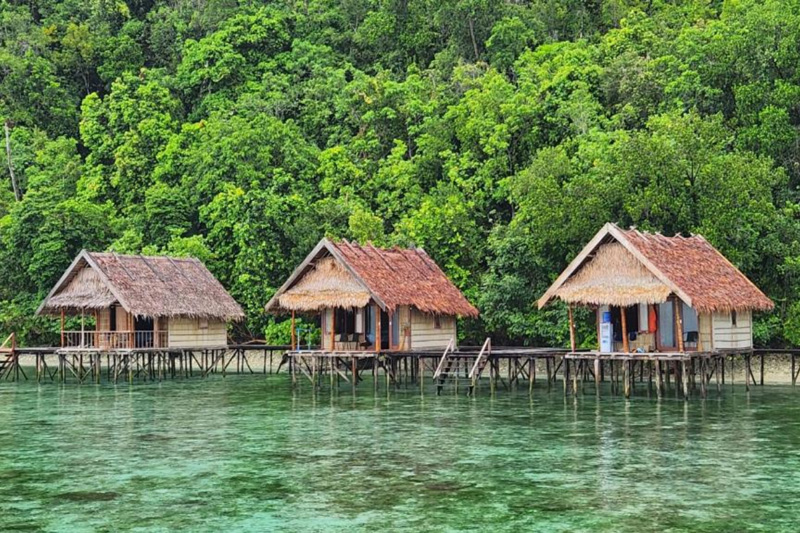 Affordable Water Bungalows in Raja Ampat